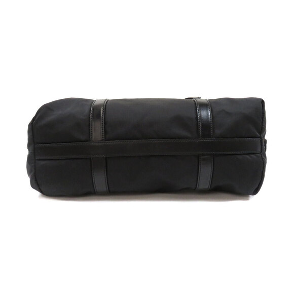 Prada Logo Plate Tote Bag Nylon Leather - Picture 4 of 10